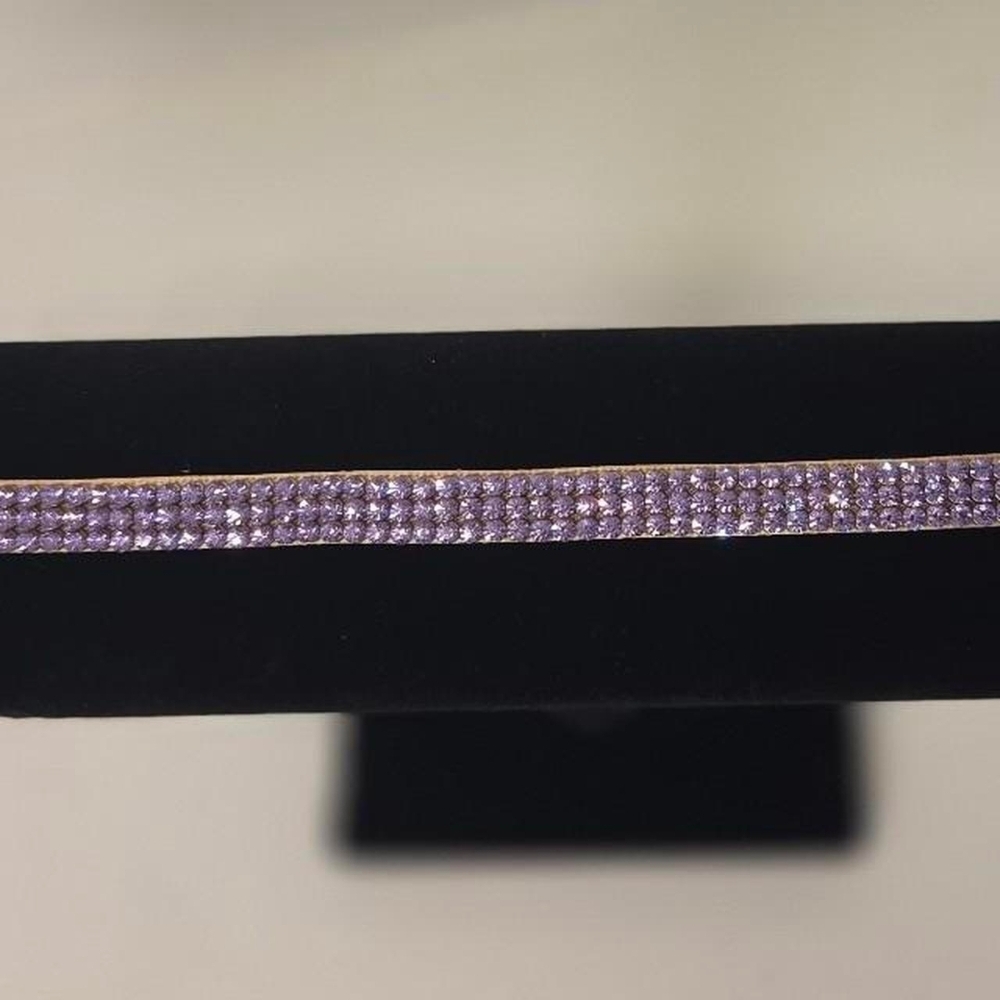Swarovski Purple Crystal Choker NWOT